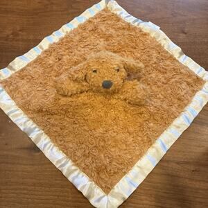 Cloud Island Brown Puppy Dog Lovey Security Blanket Satin Trim Target Doodle